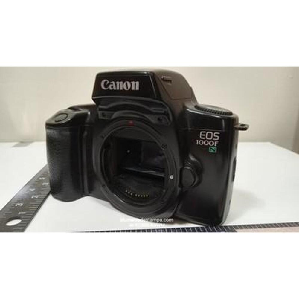 Canon EOS 1000F N 35mm SLR film camera body in black.